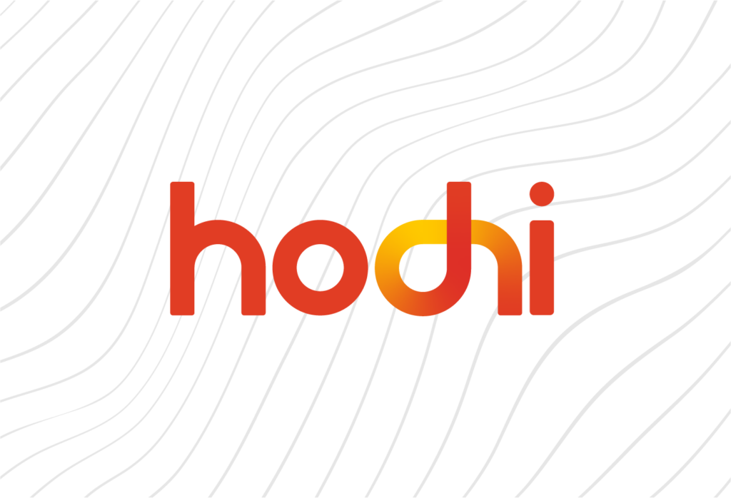 hodhi logo design wave background